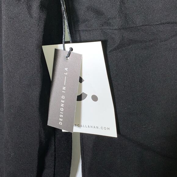 NWT Callahan Knitwear Beige black color block v neck knotted sweater size xs - Picture 3 of 5